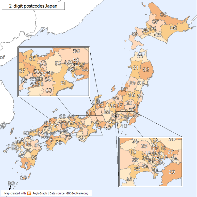 日本の郵便番号 - Wikipedia