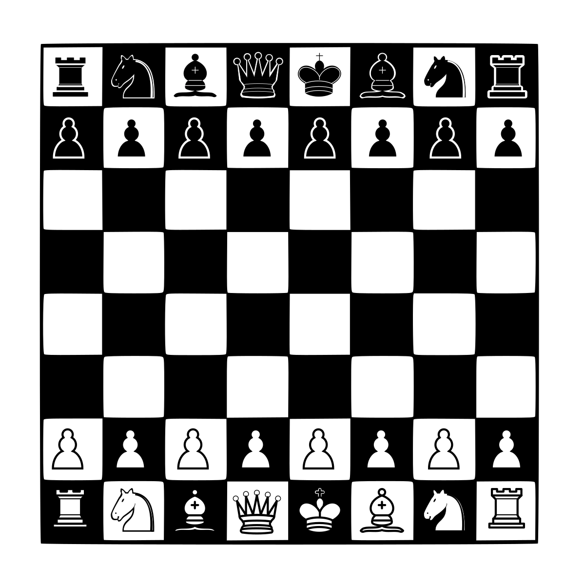 Black & White Chess Figure Wallpaper – Myindianthings