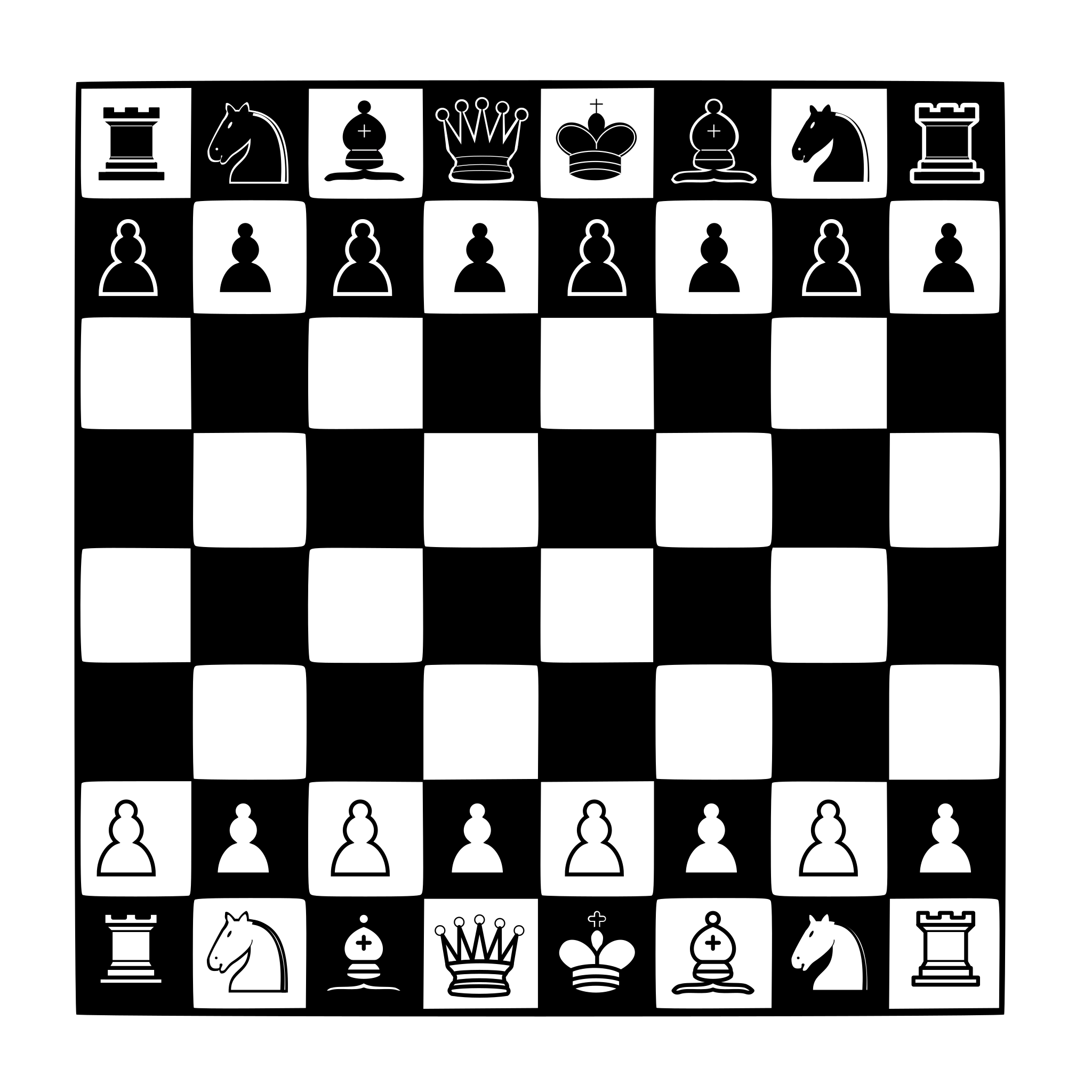 Chess Pieces and Board SVG By CrafterOks