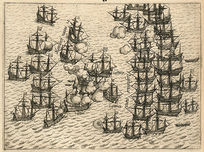 File:AMH-6472-KB Battle for Malacca between the VOC fleet and the Portuguese, 1606.jpg