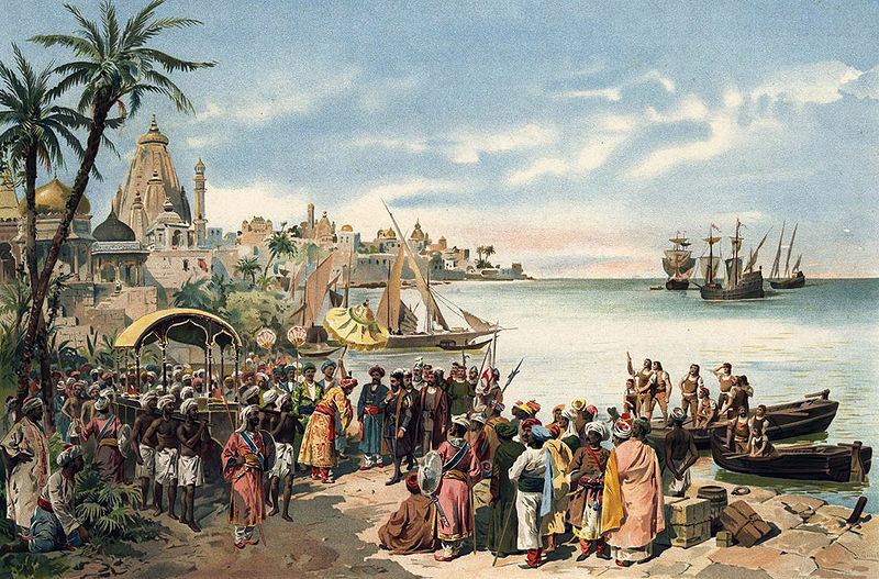 File:A chegada de Vasco da Gama a Calicute em 1498.jpg