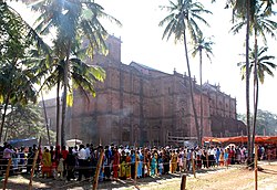 A view of the Saint Francis Xavier church Old Goa during the feast of Saint Francis Xavier on December 02, 2009.jpg