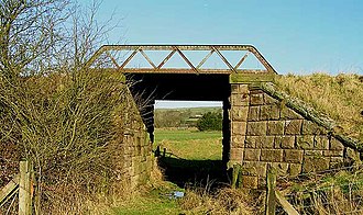 Simple railway underpass, with Warren truss girder Accommodation bridge - geograph.org.uk - 110281.jpg