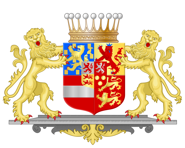 File:Achievement of Nassau Siegen , protestant branch Princely Counts.svg