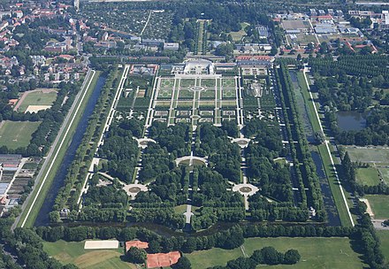 Aerial view of the Great Garden