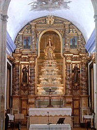 Altar mayor de la iglesia del convento de Santa María da Caridade, Sardoal.