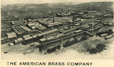 American Brass Company plant in Ansonia, Connecticut, in 1921. Ansoniabrassco.jpg