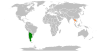 Location map for Argentina and Thailand.