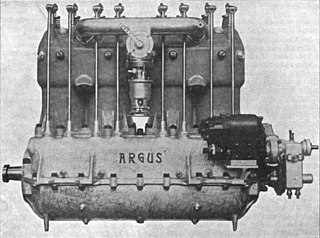 <span class="mw-page-title-main">Argus 140/150 hp 4-cylinder</span> 1910s German piston aircraft engine