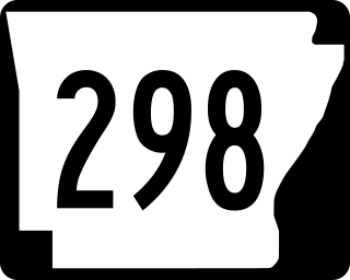 <span class="mw-page-title-main">Arkansas Highway 298</span> State highway in Arkansas, United States