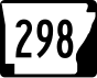 Highway 298 marker 