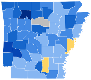 Arkansas Presidential Election Results 1852.svg