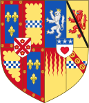 Arms of Margaret Douglas, Countess of Lennox.svg
