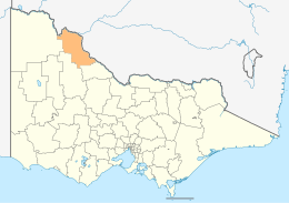 Ville rurale de Swan Hill - Carte