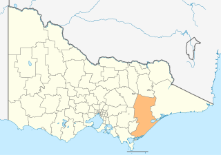 <span class="mw-page-title-main">Shire of Wellington</span> Local government area in Victoria, Australia