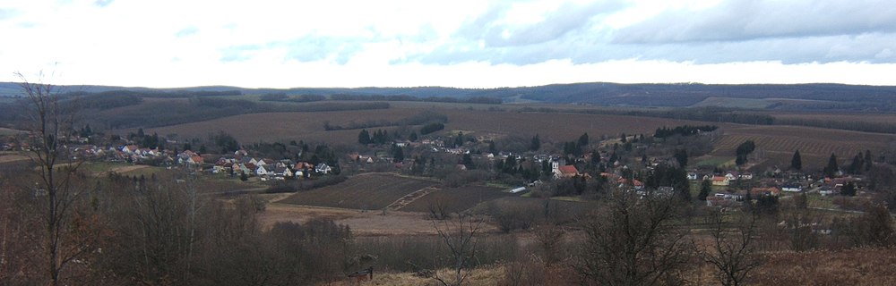 Larĝa panoramo de Bánokszentgyörgy