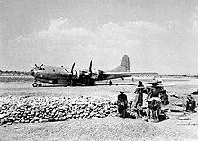 B-29 42-6323 Princess Eileen of the 444th Bombardment Group in China. This aircraft was reconfigured as a tanker and lost over the Hump on 26 June 1944 with all crew members. B-29 Princess Eileen in China.jpg