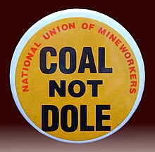 Badge, UK miners' strike (1984–85) J1.jpg