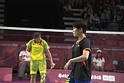 Deutsch: Badminton bei den Olympischen Jugendspielen 2018; Tag 4, 10. Oktober 2018; Viertelfinale Mädchen: Vu Thi Anh Thu (Vietnam) - Goh Jin Wei (Malaysia) 12-21, 9-21 26′ English: Badminton at the 2018 Summer Youth Olympics at 10 October 2018 – Girls Quarterfinal: Vu Thi Anh Thu (Vietnam) vs Goh Jin Wei (Malaysia) 12-21, 9-21 26′