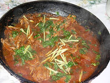 A Balti lamb curry