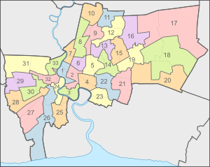 Bangkok Constituencies for the 2023 General Election.svg