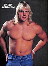 Barry Windham was the inaugural winner of the award in 1980. Barry Windham 1986.jpeg