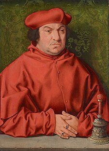 Kardinál Bernhardus Clesius, malba od Bartoloměje Bruyna staršího