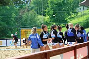 Deutsch: Beachhandball Europameisterschaften 2019 (Beach handball Euro); Tag 1: 2. Juli 2019 – Frauen, Vorrunde Gruppe C, Italien-Griechenland 0:2 (16:28, 10:13) English: Beach handball Euro; Day 1: 2 July 2019 – Women Preliminary Round Group C – Italy-Greece 0:2 (16:28, 10:13)