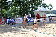 Deutsch: Beachhandball Europameisterschaften 2019 (Beach handball Euro); Tag 2: 3. Juli 2019 – Frauen, Vorrunde Gruppe C, Slowenien-Italien 0:2 (7:24, 18:22) English: Beach handball Euro; Day 2: 3 July 2019 – Women Preliminary Round Group C – Slovenia-Italy 0:2 (7:24, 18:22)