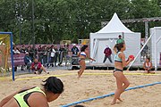 Deutsch: Beachhandball bei den Olympischen Jugendspielen 2018; Tag 5, 10. November 2018; Mädchen, Hauptrunde - Chinese Taipei (Taiwan)-Paraguay 2:0 English: Beach handball at the 2018 Summer Youth Olympics at 11 October 2018 – Girls Main Round – Chinese Taipei (Taiwan)-Paraguay 2:0