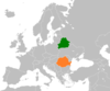 Location map for Belarus and Romania.