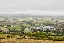 Belu source, Churchstoke, Powys Belu Water location.jpg