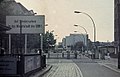Grenzübergang Chausseestraße, von Ost-Berlin aus gesehen