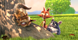 Computeranimierter Film Big Buck Bunny (von www.bigbuckbunny.org)