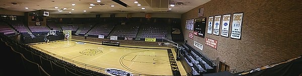 Bill Battle Coliseum, the home court of Birmingham-Southern women's volleyball team, and the women's and men's basketball teams.
