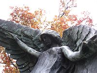 Black Angel, Oakland Cemetery Black angel iowa city2.jpg