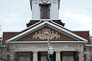 Bleckley County Courthouse in Cochran, Georgia, U.S. This is an image of a place or building that is listed on the National Register of Historic Places in the United States of America. Its reference number is 80000975.