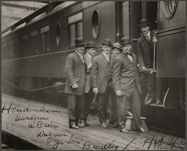 Boston Red Sox players in Hot Springs, Arkansas, in 1912