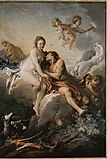 『アウロラとケファロス』1733年と推測、250×175cm、キャンヴァスに油彩、ナンシー、ナンシー美術館