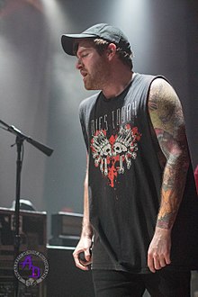 Brendan Murphy en concert avec Counterparts en février 2018.