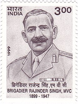 Brigadier Rajendra Singh 1999 stamp of India.jpg