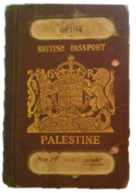 صورة مصغرة لـ جواز سفر الانتداب البريطاني في فلسطين
