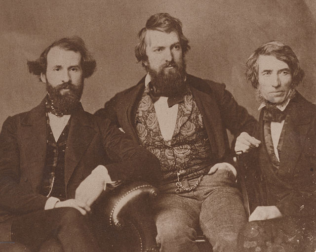 L-R: Henry Kirke Brown, Henry Peters Gray and Durand, 1850