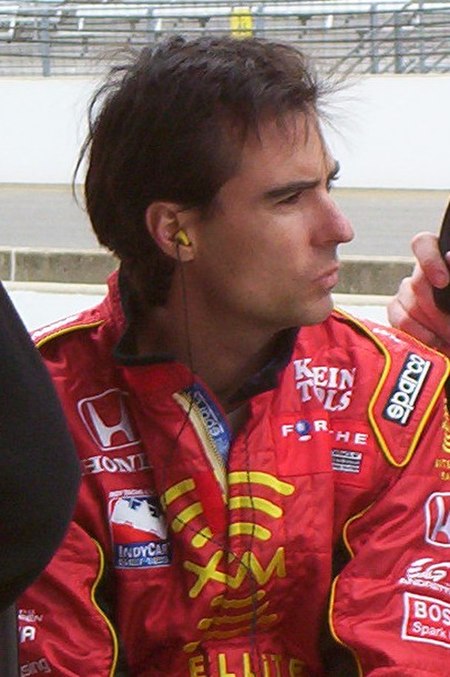 Bryan Herta (pictured in 2004) was injured in accident with Max Wilson on the fifth lap.