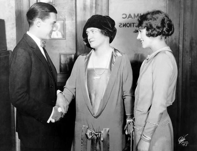 Gregory Kelly, Lucile Webster and Sylvia Field in the Broadway production of George S. Kaufman's The Butter and Egg Man (1925), directed by James Glea