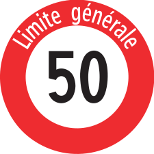 2.30.1 Limite générale de vitesse (Limite générale)