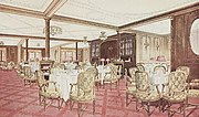 Bデッキの「アラカルト・レストラン」を描いた絵画