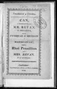Can, a gyfansoddwyd gan Mr. Bevan, y Cenadwr, ar ei fynediad o Brydain i Madagascar; hefyd, rhai pennillion gan Mrs. Bevan, ar yr un achlysur (IA wg35-2-1280c).pdf