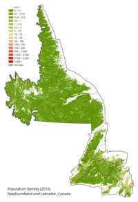 Canada Newfoundland and Labrador Density 2016 Canada Newfoundland and Labrador Density 2016.png