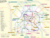 Schematic plan of the Métro, Dec. 2012